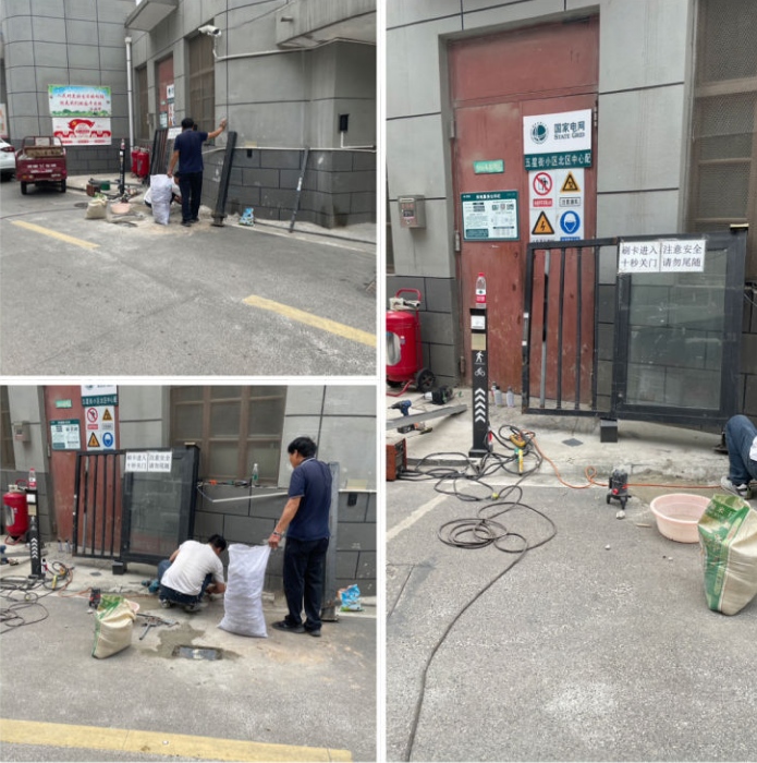 修復(fù)大門除隱患，確保住戶安全出行