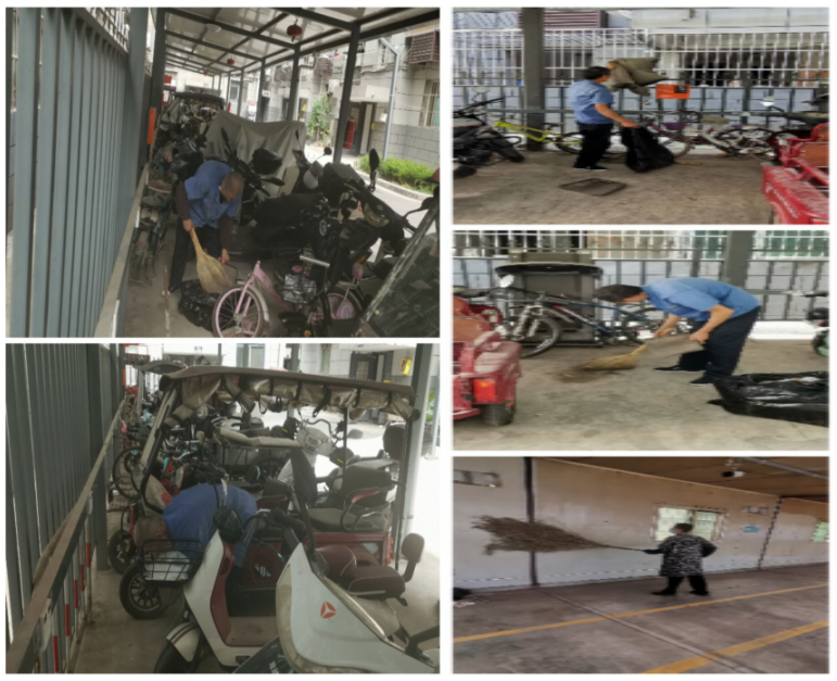 清理車棚衛(wèi)生，共筑整潔家園